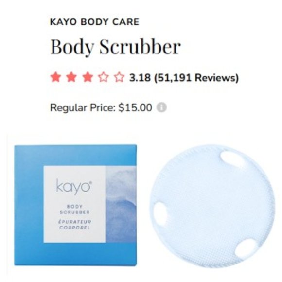 KAYO Silcone Body Care Body Scrubber BRAND NEW IN SEALED BOX!!! - Picture 4 of 4